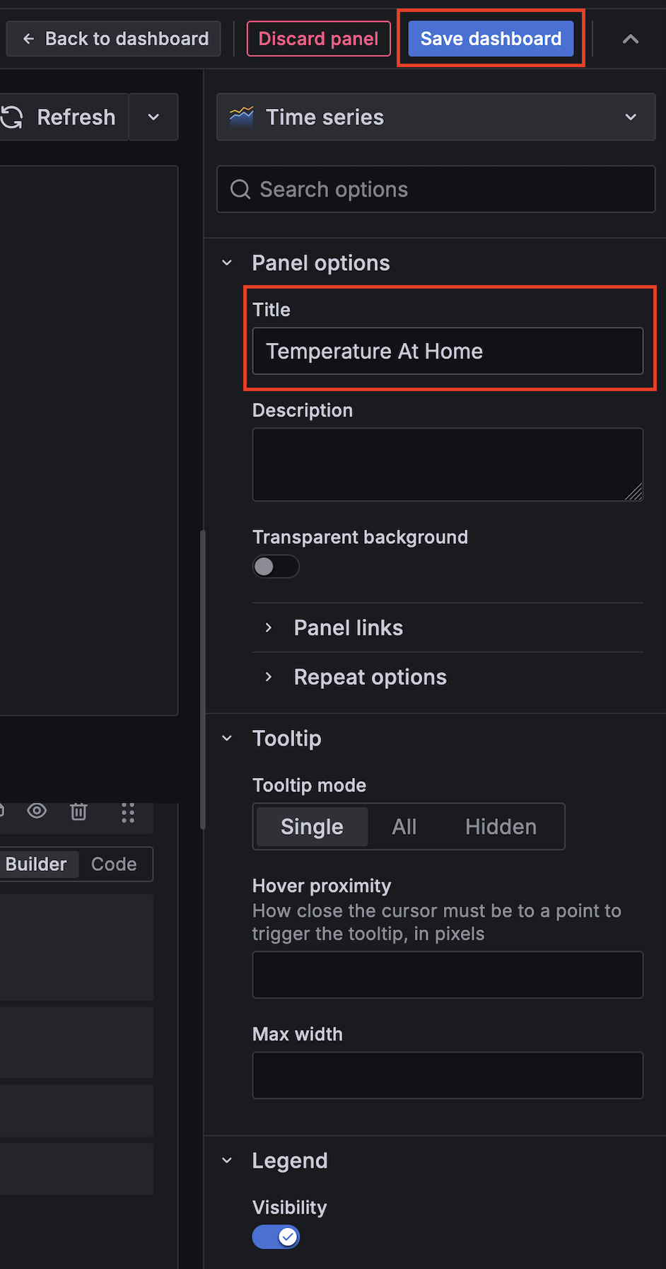 Grafana Panel Properties