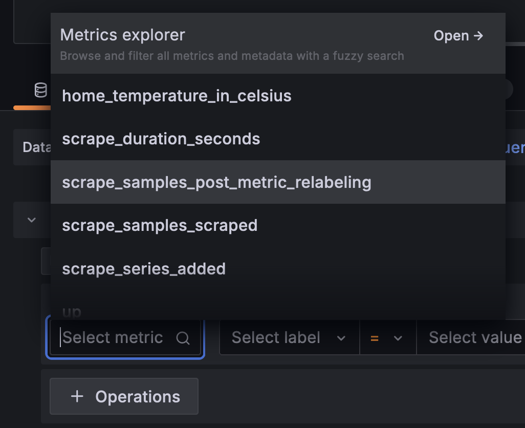 Grafana Panel - Custom Metric