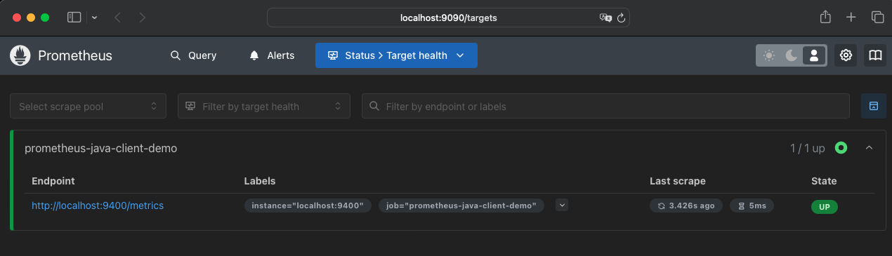 Prometheus Web-UI Targets